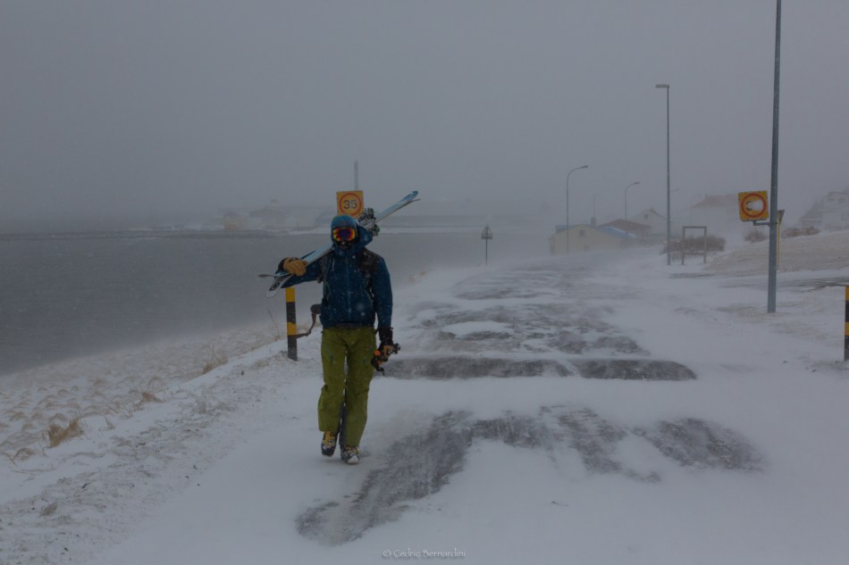 ben briggs coming from a run in iceland