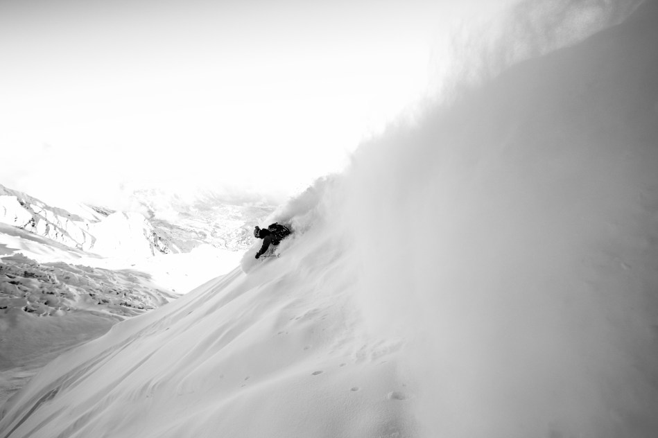 cosmique, chamonix, powder, ski , aiguille du midi