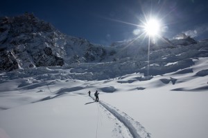 cosmique, chamonix, powder, ski , aiguille du midi