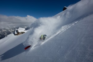 cosmique, chamonix, powder, ski , aiguille du midi