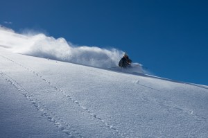 cosmique, chamonix, powder, ski , aiguille du midi
