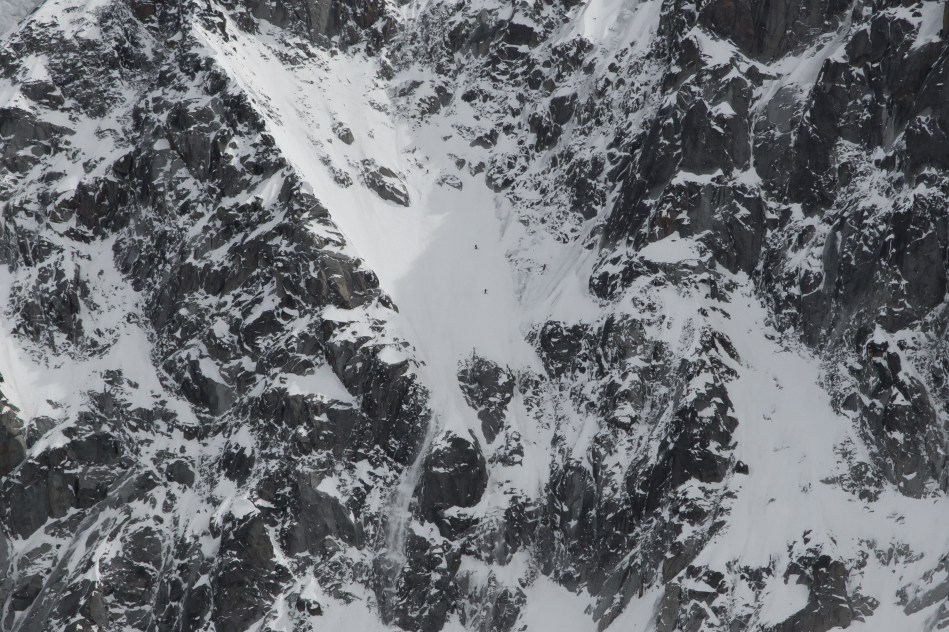 aiguille verte, nant blanc, helias millerious,tony lamiche, alex pittin, steep skiing