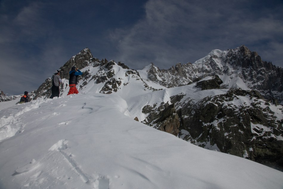 aiguille verte, nant blanc, helias millerious,tony lamiche, alex pittin, steep skiing