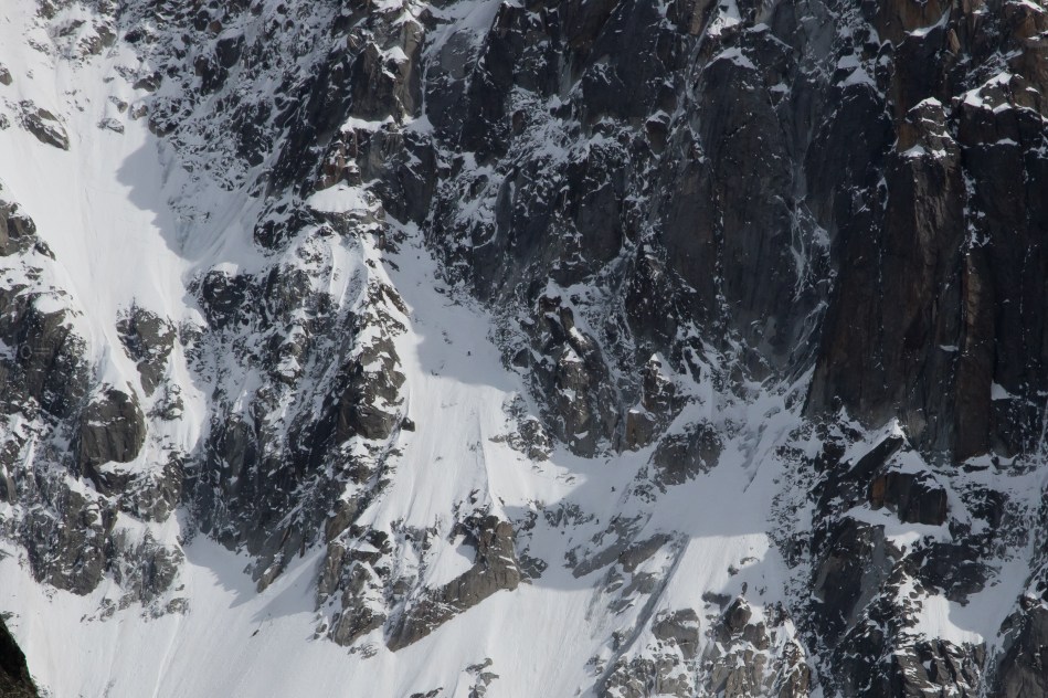 aiguille verte, nant blanc, helias millerious,tony lamiche, alex pittin, steep skiing