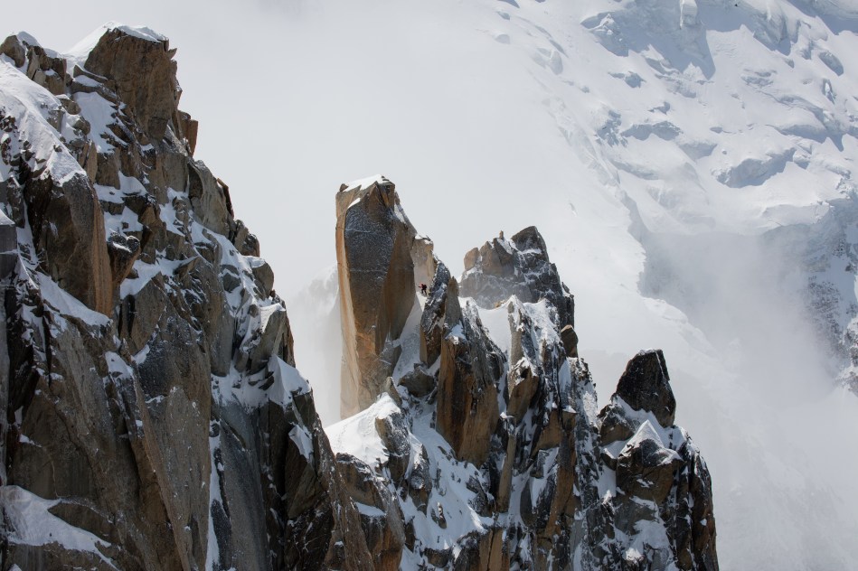 cosmique ridge, chamonix, mont blanc, sentinelle rouge