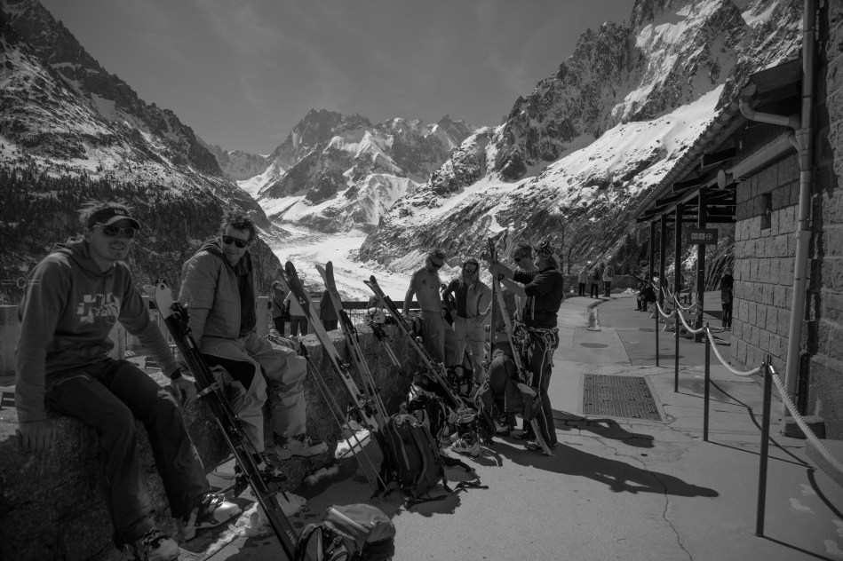 ski bum, montenver, valley blanche , aiguille du midi, chamonix