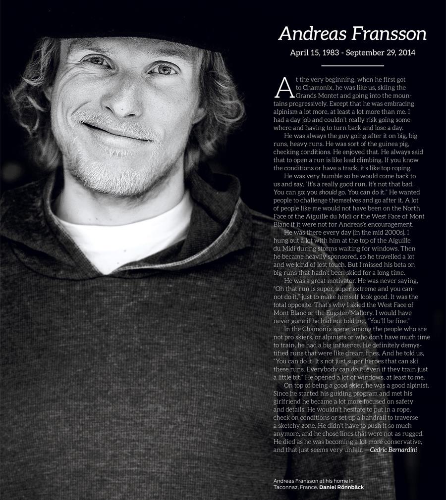 andreas fransson. cedric bernardini. back country magazine