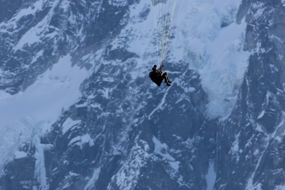 parapente , hangliding, aiguille du midi, aiguille de chamonix