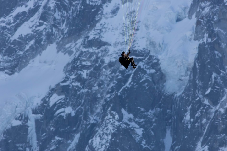 parapente , hangliding, aiguille du midi, aiguille de chamonix