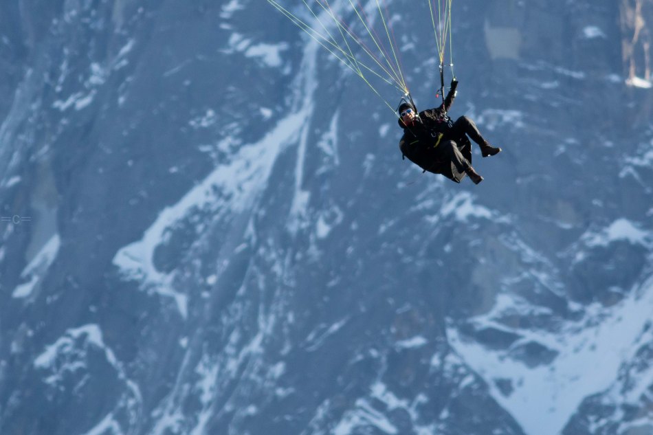 parapente , hangliding, aiguille du midi, aiguille de chamonix