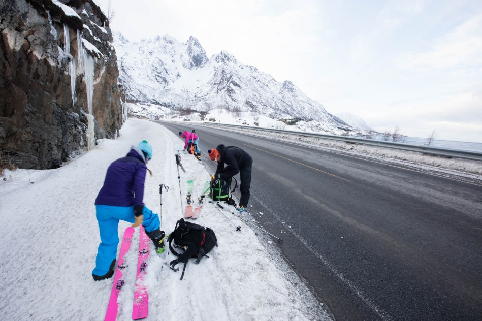 minna riihimakki, ross hewitt, michelle blaydon, lofoten ski lodge