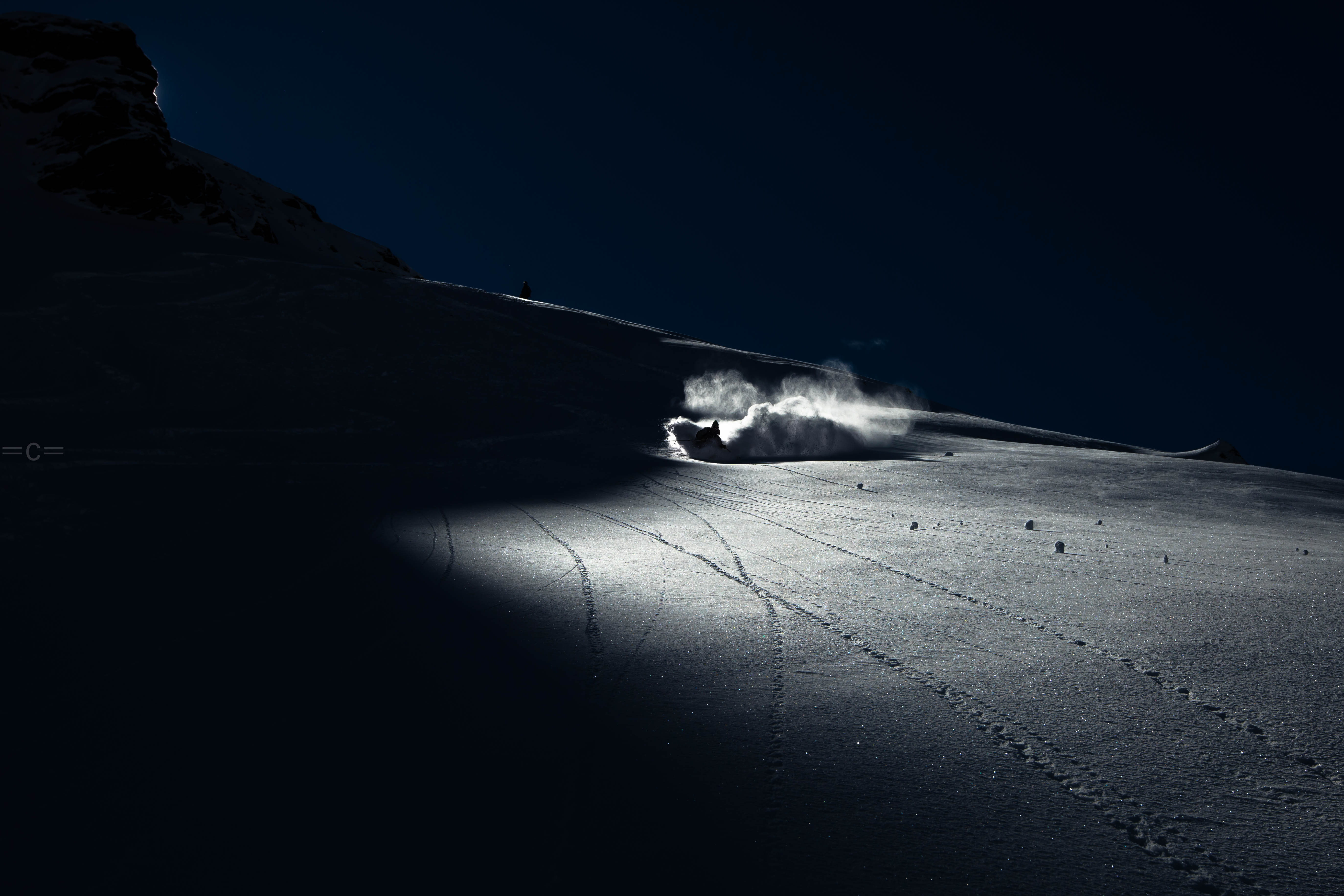 chamonix, france, cosmique couloir
