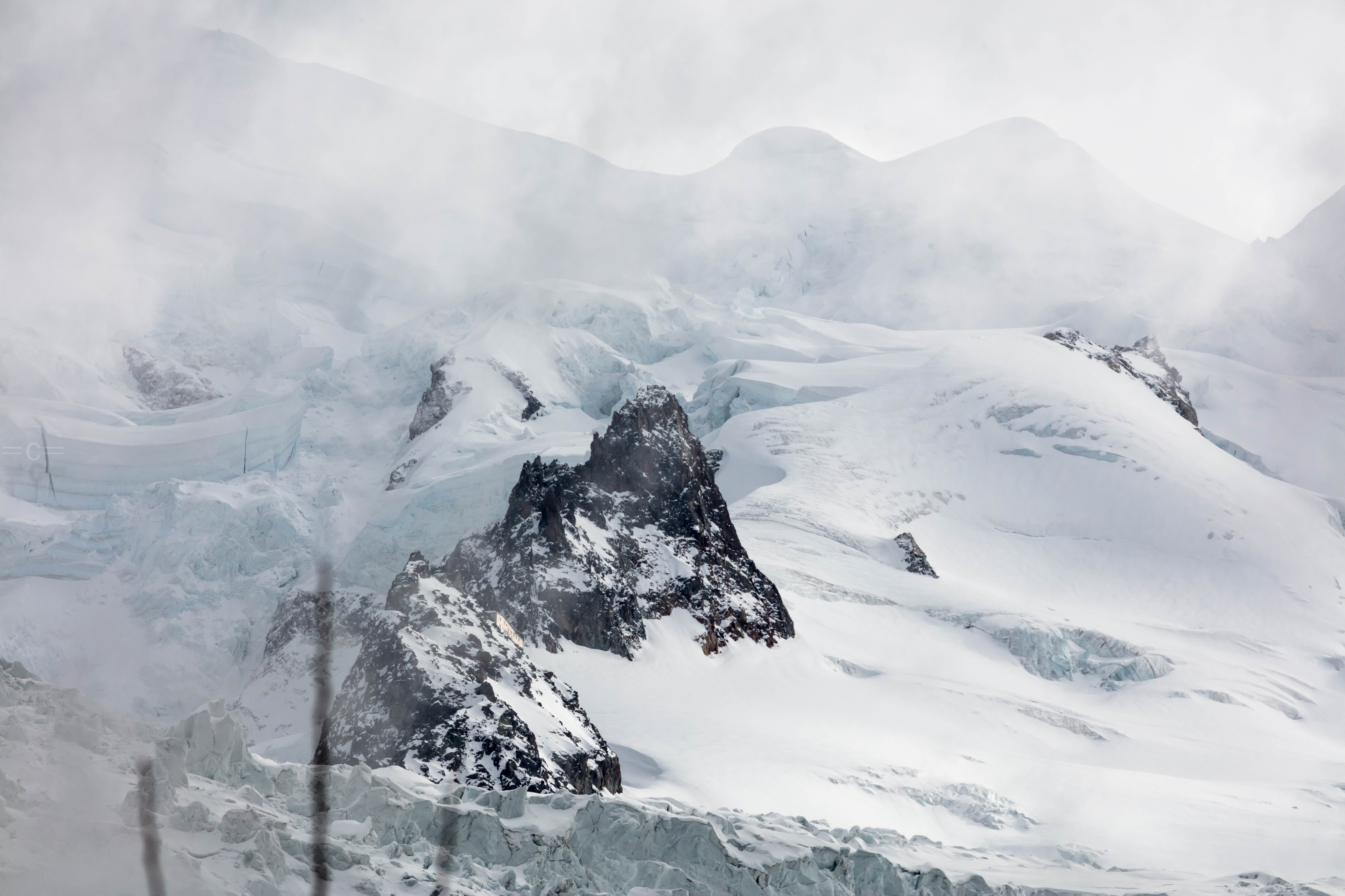 Grand mulet hut, mont blanc , chamonix