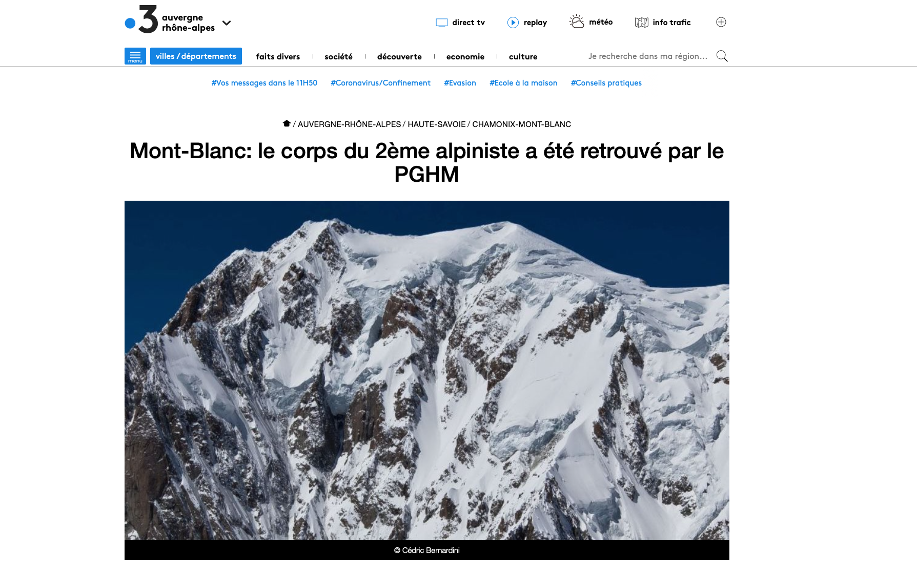 cedric bernardini france television